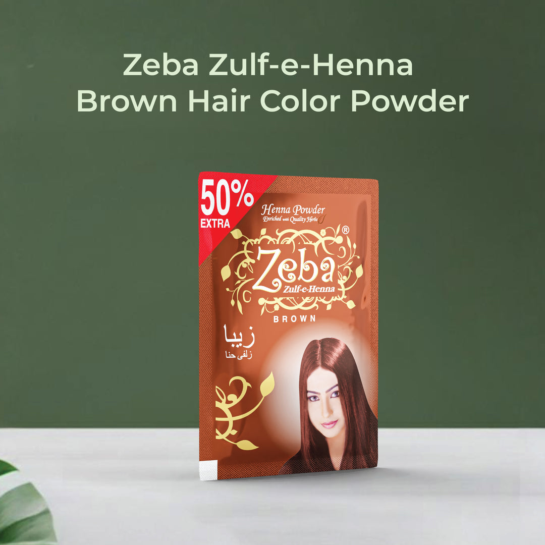 Zeba Zulf-e-Henna Hair Color Powder Brown