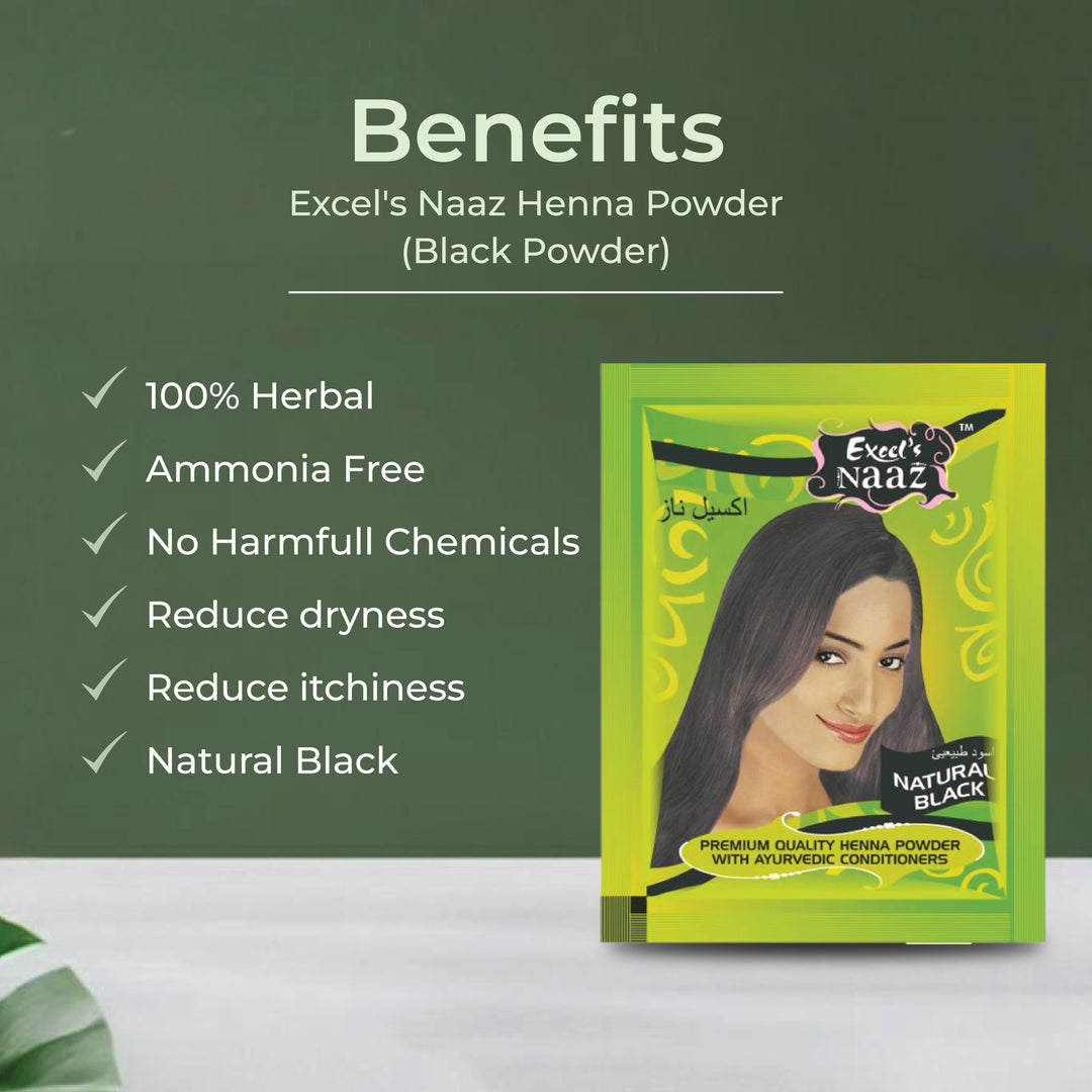 Excel's Naaz Henna Powder Black