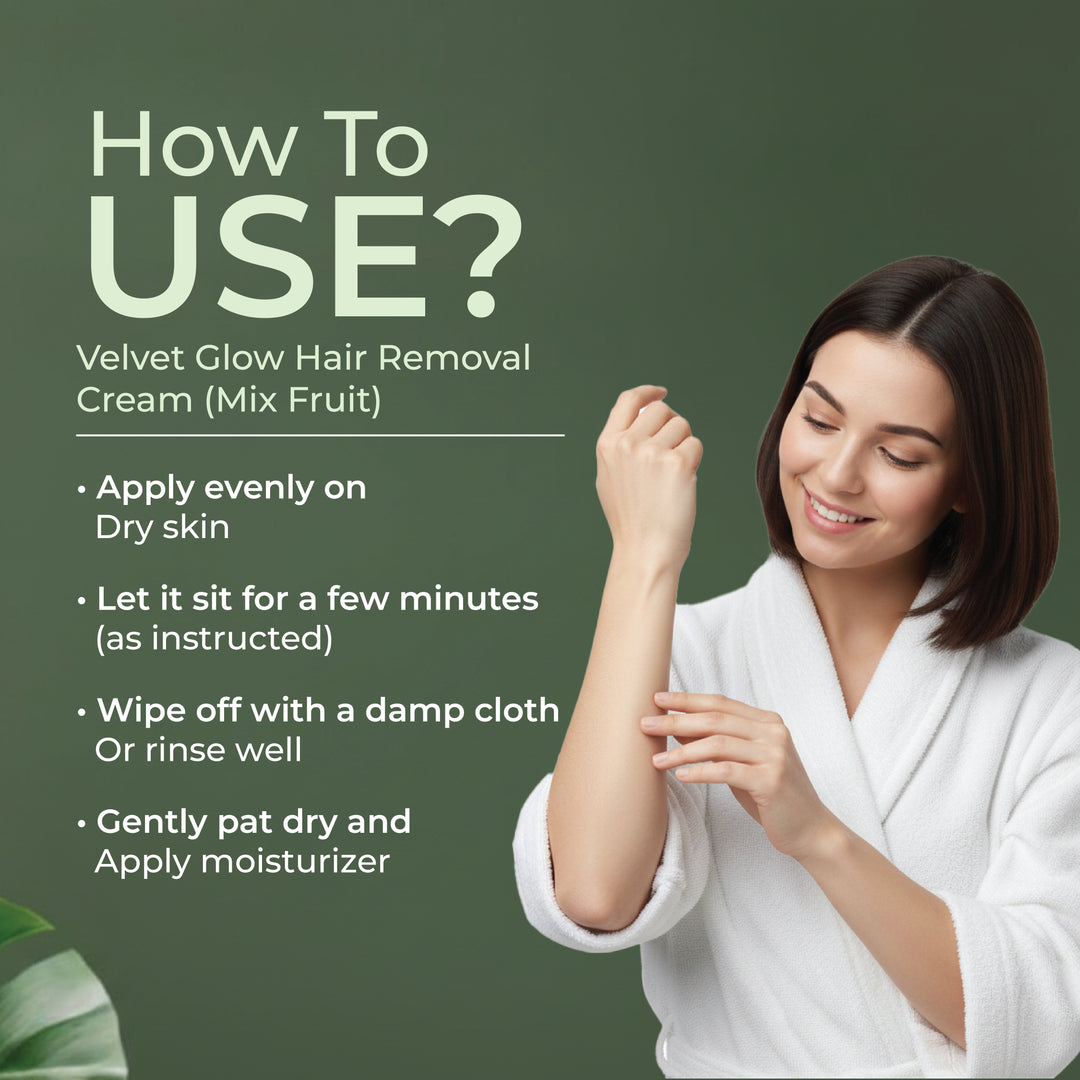 Velvet Glow Hair Removal Cream Mix Fruit