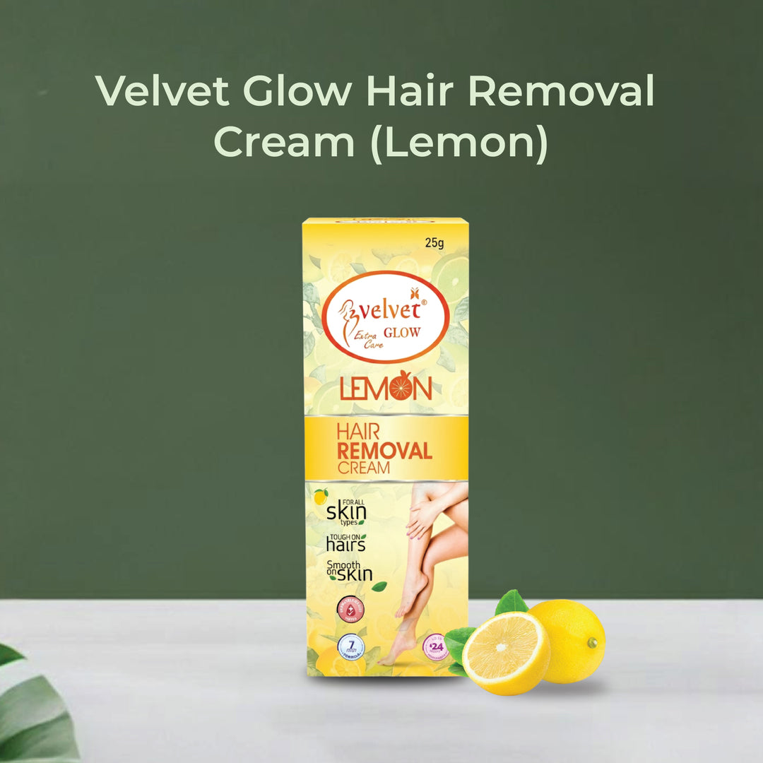 Velvet Glow Hair Removal Cream Lemon