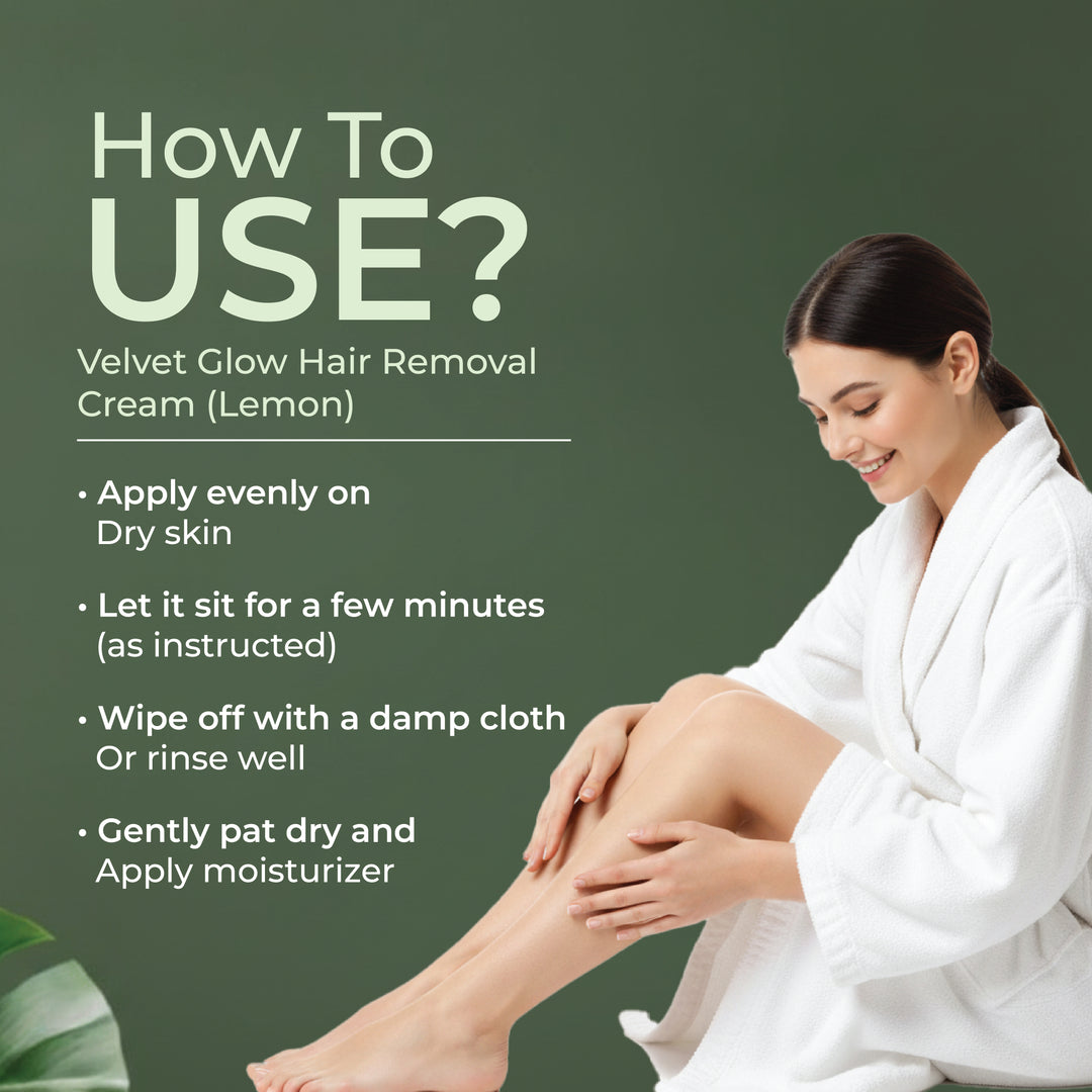 Velvet Glow Hair Removal Cream Lemon