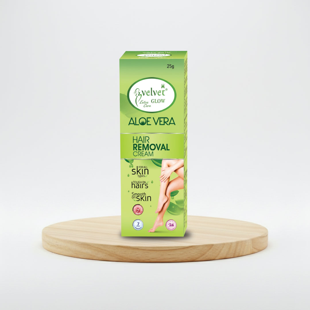 Velvet Glow Hair Removal Cream Aleovera